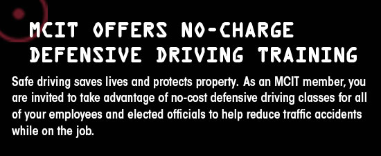 MCIT offers no-charge defensive driving training header